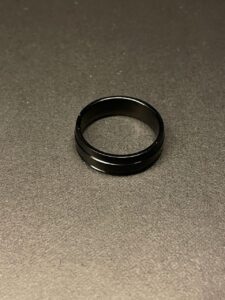 DOUBLE STRIPED BLACK RING