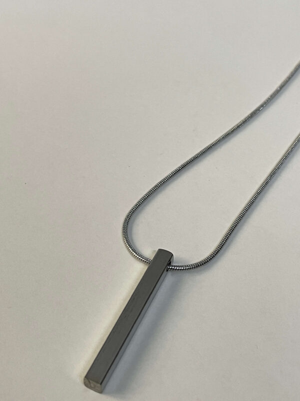 Silver Block Pendent
